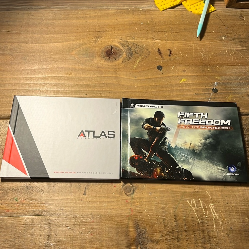 Video game art book lot